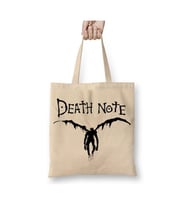 Death Note Ryuk Figür Bez Çanta Uzun Saplı Alışveriş Çantası Plaj Çantası (Beyaz)