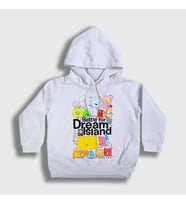 Presmono Unisex Çocuk Beyaz Bfdi Battle For Dream Island Kapüşonlu Sweatshirt 531718tt (Beyaz)