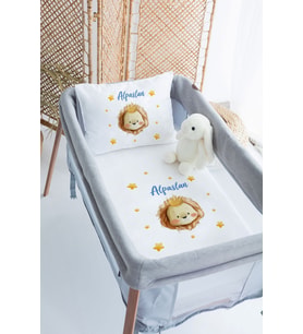 %100 Delux Pamuk Isme Özel 70x120 Park Yatak Nevresim Takımı