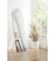 150 Cm Beyaz Ayaklı Kubbe Duvar Salon Antre Hol Koridor Mutfak Banyo Ofis Aynası