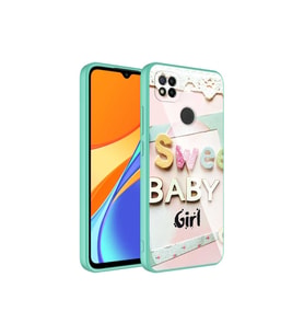 Xiaomi Redmi 9C Uyumlu Kılıf Kamera Korumalı Desenli Sert Silikon Zore Epoksi Kapak