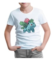 Pokemon - Ivysaur Beyaz Çocuk Tshirt