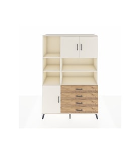 Hyperion Dolap 8 Raflı 4 Çekmeceli 3 Kapaklı 132x44x195 Aytaşı-Aytaşı/Çam