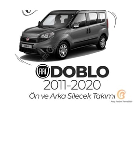 Ön ve Arka Silecek Seti Fiat Doblo 2011-2020 ile Uyumlu