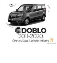 Ön ve Arka Silecek Seti Fiat Doblo 2011-2020 ile Uyumlu