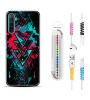 Realme 5i 5 Pro 6i 7 Pro 8 Kılıf Kablo Koruma Spiral Silikon Down 1719