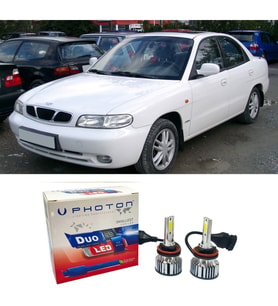 Daewo Nubira Led Xenon Uzun + Kısa Far Ampulü H4 Duo Yeni Seri Beyaz