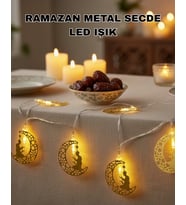 Ramazan Temalı Ay İçinde Secde Eden Adam LED Peri Işığı