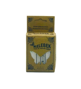 Kelebek Kese Naturel Sabun Kese Kutulu