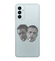 Samsung Galaxy M14 Uyumlu Fight Club Desenli Şeffaf Telefon Kılıfı