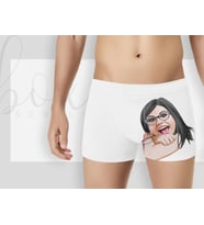 BK Gift Kişiye Özel Karikatürlü Eğlenceli Beyaz Erkek Boxer, Yıl Dönümü/ Doğum Günü / Sevgililer Günü Hediyeleri,  Erkek Arkadaş Hediye, Esprili Hediye-7