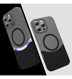 Apple iPhone 16 Pro Kılıf M-Safe Şarj Özellikli Mıknatıslı Zore Duble Kapak