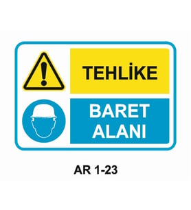 İŞ GÜVENLİĞİ UYARI LEVHASI 1 ADET PVC 21 X 29CM
