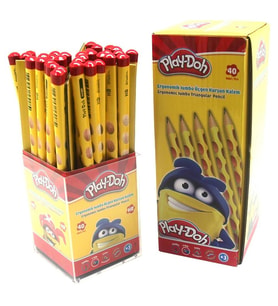 Play-Doh Kurşun Kalem Oluklu Jumbo Üçgen 40 Lı PLAY-KK014