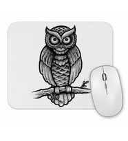 Baykuş Drawing Çizim Hayvan Animal Owl Simple Pet Mouse Pad