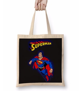 Superman Bez Çanta Uzun Saplı