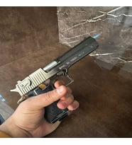 Tabaca Görünümlü Çakmak Desart Eagle Model Gazlı Çakmak (Gümüş)