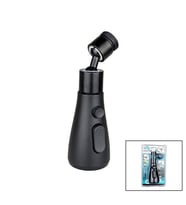 360 DERECE DÖNEBİLEN- 3 MOD SİYAH YAĞMUR PÜSKÜRTME BORULU KUBAR MUSLUK UCU KTX-3289 (5680)