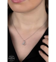 Union Swarovski Zirconia Kadın Melek Gümüş Kolye