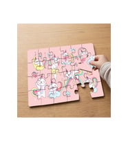 Caticorn - Boynuzlu Sevimli Kedicikler Tasarımlı 24 Parça Ahşap Çocuk Puzzle MPK0532