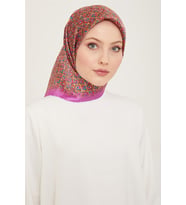 Sura İpek Eşarp  9134D (S ) (Fuşya)