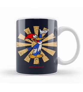 Woody Woodpecker Retro Japanese Kupa Bardak Porselen