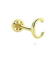 Glorria Altın C Harfi Tragus Piercing