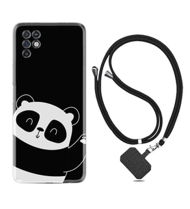 INFINIX Note 11 Pro Note 10 Hot 9 Play Kılıf Boyun Askılı Silikon Bay Bay Panda 1784