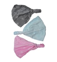 Bandana Seti Lastikli Paraşüt Model Şal Desenli
