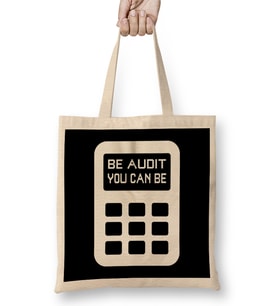 Be Audit You Can Be Funny Accountant CPA Auditor Bez Çanta Uzun Saplı
