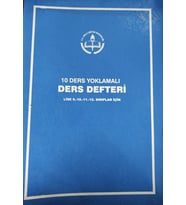 DERS DEFTERİ BÜYÜK BOY 10 DERS YOKLAMALI ( 9-10-11-12 LİSE SINIFLARI İÇİN ) - GÜLPAŞ 