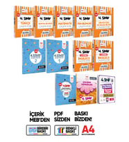 2027 MEB İlkokul 4.Sınıf Çalışma Kitabı Çalışma Soruları ve Deneme Paketi Tam Paket BASKI ÜCRETİ