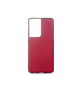 Samsung Galaxy S21 Ultra Uyumlu Kılıf Zore Premier Silikon Kapak (Mürdüm)
