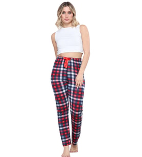 Pijama Altı Modal Ring Viskon Kumaş-Pöti Kare Desenli