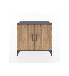 Hyperion Şifonyer 2 Kapaklı 88x44x80 Antrasit-Çam