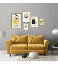 5'li Ahşap Lamine Çerçeveli Mdf Tablo Seti Abstract Gallery (Ahşap)