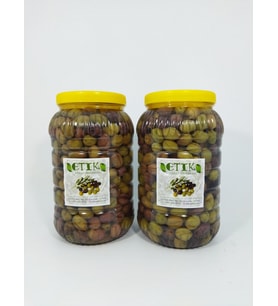 Manzalina Cinsi Dilme Tatlanmış Zeytin 3 Kg+3 Kg