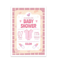 Bsa3t1014 - Doğum Günü / Baby Shower Kişiye Özel Afiş Poster (29,7×42CM)