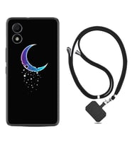 TCL 303 Kılıf Resimli Boyun Askılı İpli Desenli Silikon Series Moon Star 1851