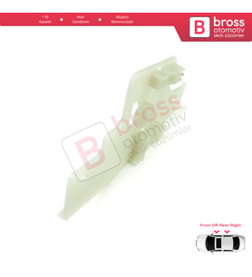 Peugeot 407 6E 6D 2004-2011 4/5 Kapı 9644893480 İçin Elektrikli Sağ Cam Kriko Tamir Klipsi