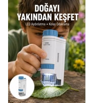 Abs Gövdeli Öğrenci Ve Hobi Mikroskobu - Mavi Renk Yeni Nesil
