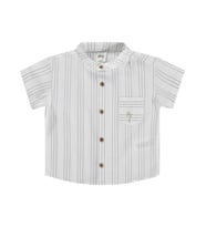 Civil Baby Çizgili 6-18 Ay Gömlek - Ekru