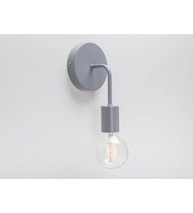 RİOLİGHT VİNTAGE,RUSTİK,RETRO,MODERN GRİ 1XE27 DUYLU METAL DUVAR APLİK