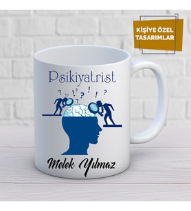 psikiyatrist özel tasarım kupa bardak
