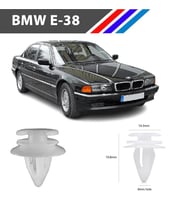 Bmw E38 Kapı Döşeme Klipsi 50 Adetli Paket