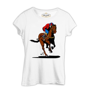 At 8 Beyaz Kadın Tshirt