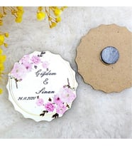 30 Adet Ahşap Nikah Buzdolabı Magnet 05-