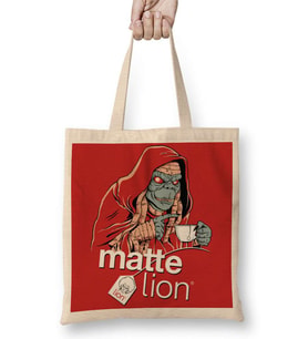 Matte Lion Bez Çanta Uzun Saplı