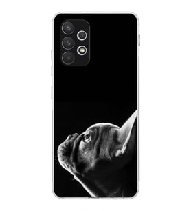 PrintiFy Samsung Galaxy A32 ile Uyumlu Köpek 1 Kamera Korumalı Şeffaf Kılıf