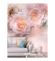 Dreamwall 3 Boyutlu Çiçekler Desenli Silinebilir Sağlıklı Tekstil Duvar Kağıdı (Çok Renkli)